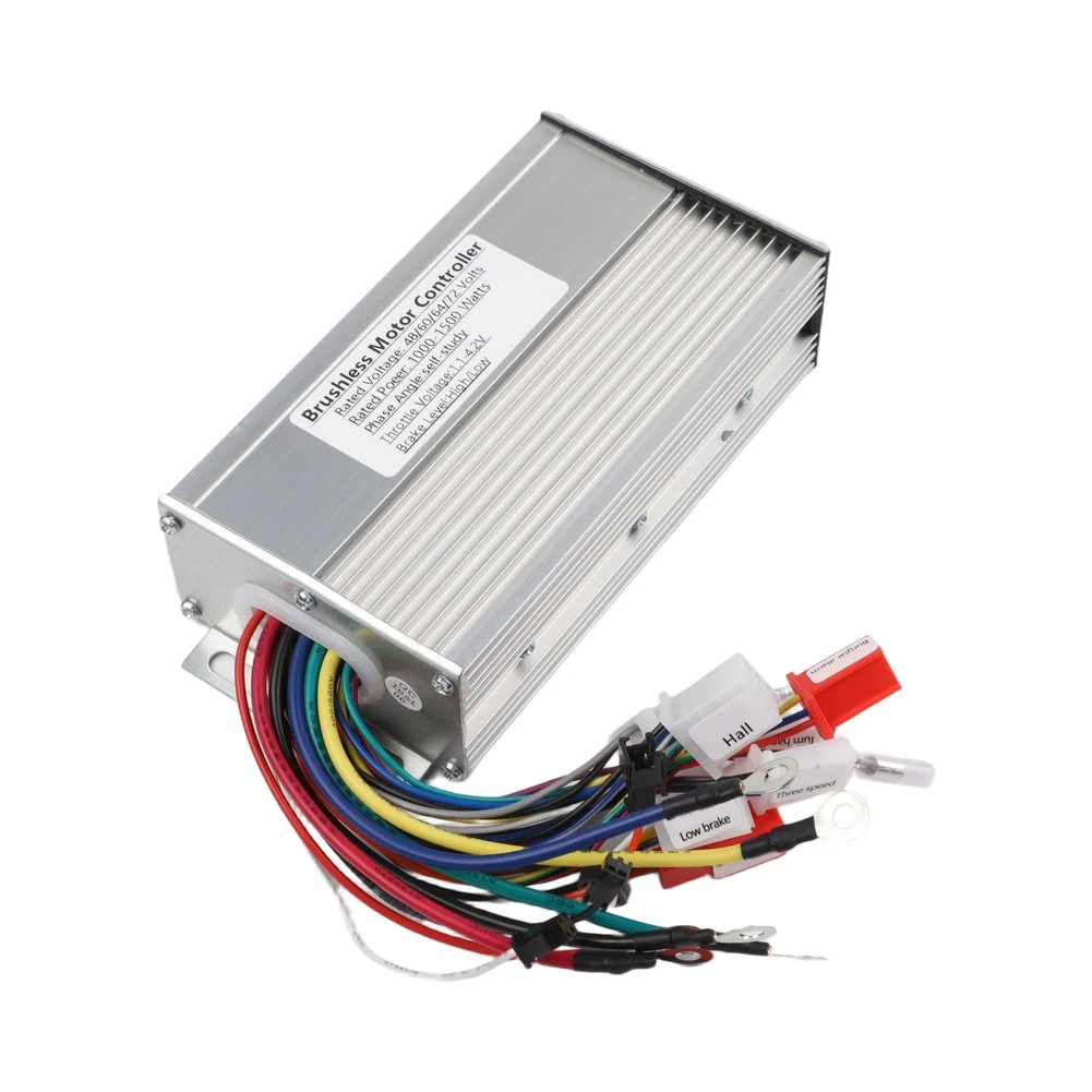 48V-72V Controller for e-bike Motor Controller Voltage Range 48V-72V Smart Functions Motor Controller Lightweight Compact Module