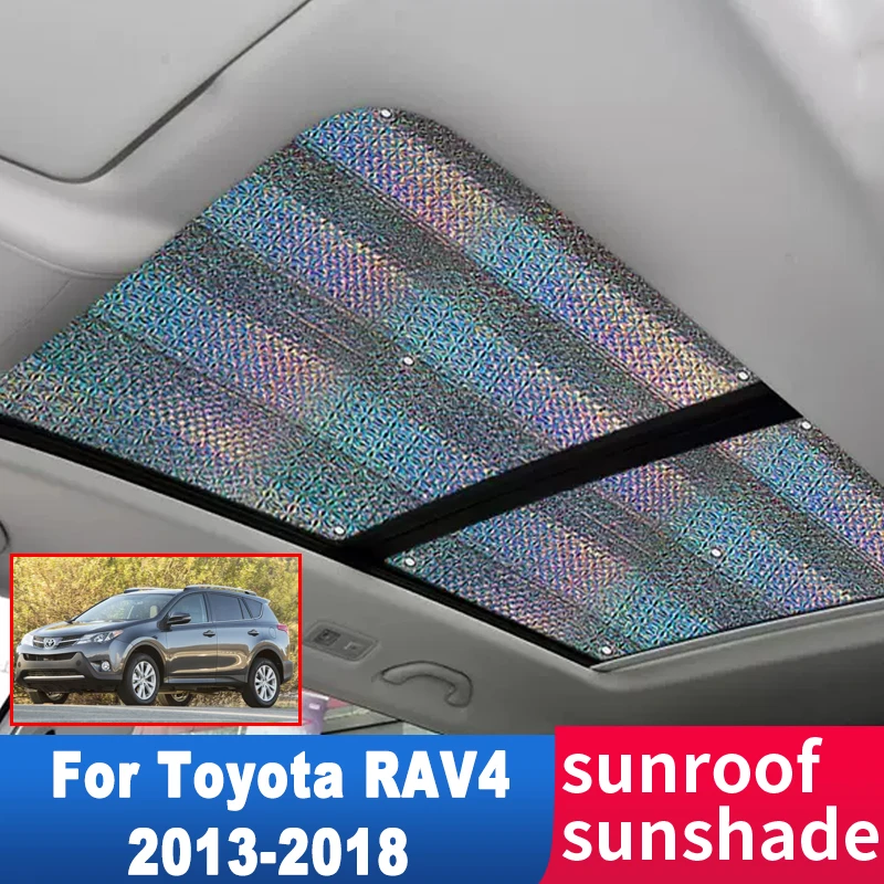 

Car Sunroof Sunshade for Toyota RAV4 RAV 4 XA40 XA50 50 2017 2014 2013-2023 2021 2020 Roof Sunscreen Heat Insulation Windscreen