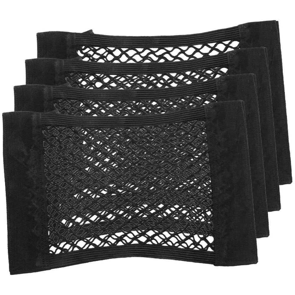 

4Pcs Automotive Cargo Nets Trunk Net Organizer Premium Oxford Fabric Flexible Strong Mesh for Car Storage Needs