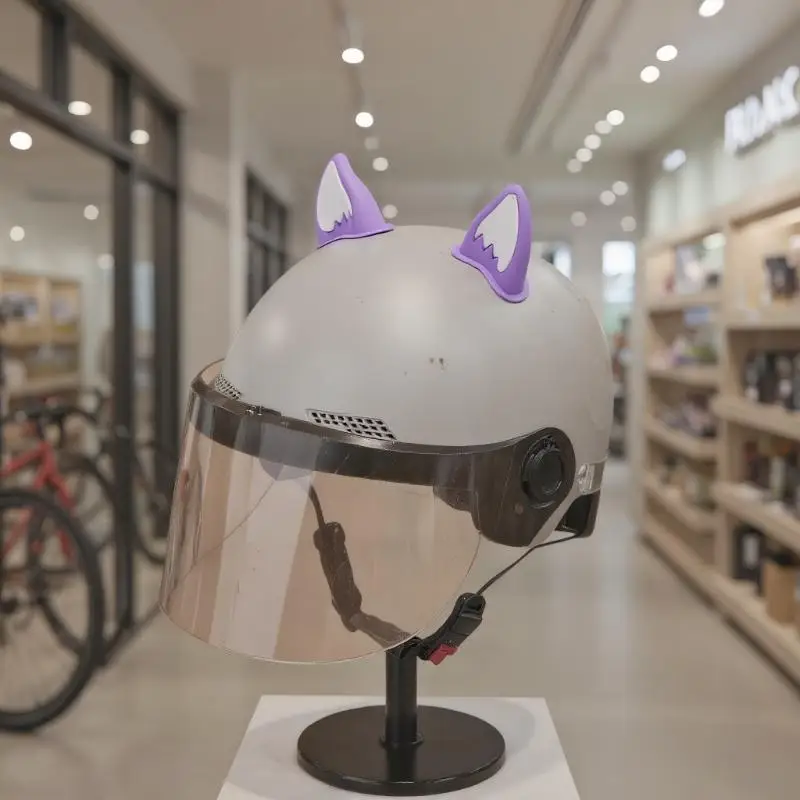 

Аксессуар для ушей шлема для скутера, велосипеда, клейкий мотоцикл для скейтбординга, езды на велосипеде, мотоциклетный шлем, украшения для кошачьих ушей