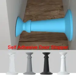 New Silicone Door Stopper Wall Protectors Self Adhesive Floor Holder Anti Collision Doorstop Home