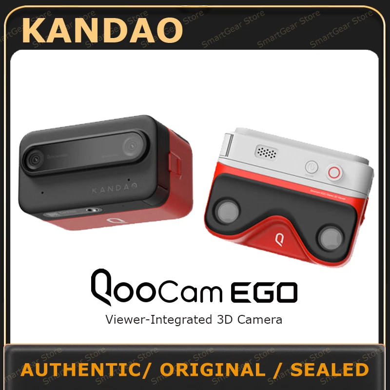 

100% Original Kandao QooCam EGO 3D Camera - Support Watch QooCam EGO Content on Quest & PICO & Apple Vision Pro Series