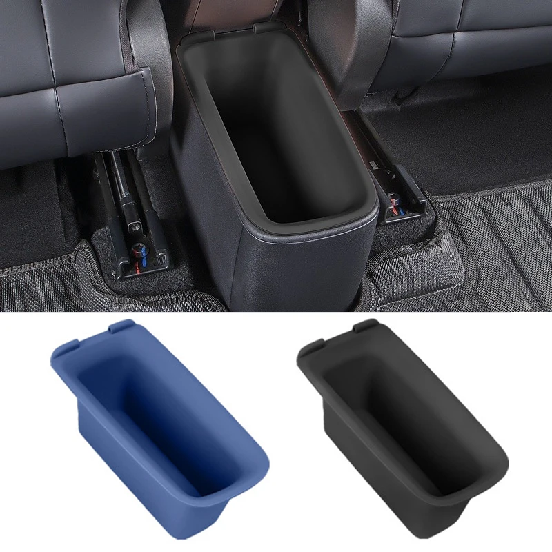 For BYD Seagull Dolphin Mini Car Rear Storage Box Silicone Rear Row Seat Organizer Tray Garbage Bin Box Car Interior Accessories
