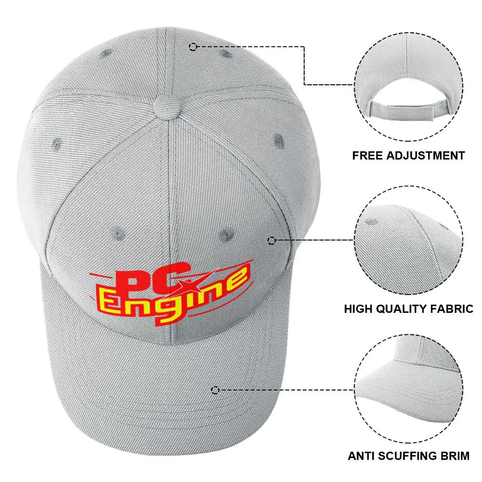 Pc Motor Logo (Rood) Baseball Cap Strand Uitje Kids Hoed Vrouw Hoeden Men's