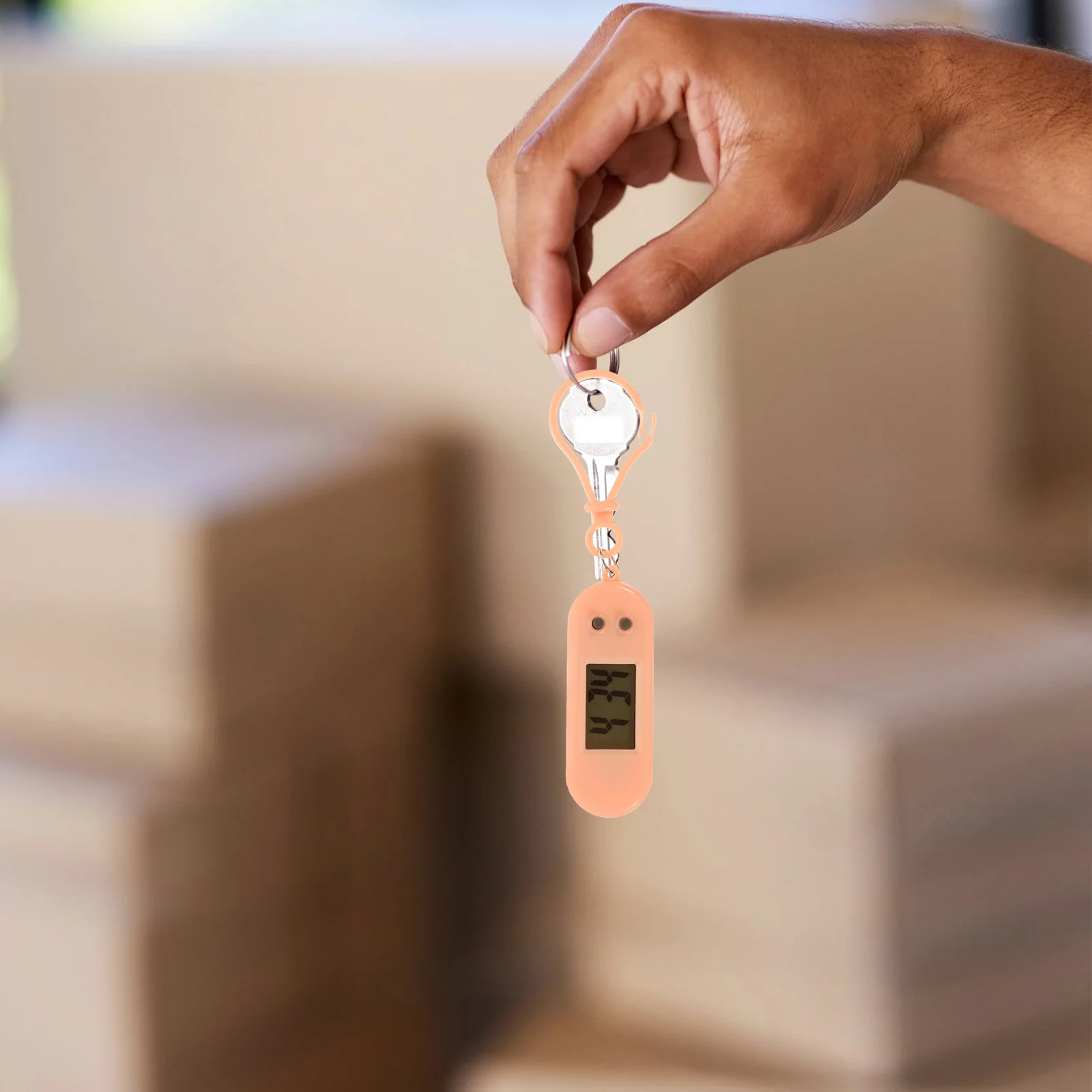 

4Pcs Keyring Pocket Watch Compact Time Keeper Lightweight Portable Clip for Students Travel Outdoor Daily Use