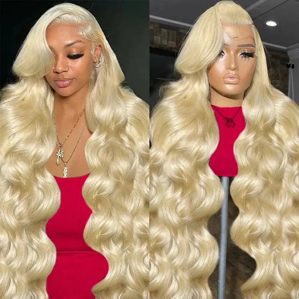 

Медовый блондин 613 Цветные объемные волны Длинные человеческие волосы Парики 13x6 13x4 Hd Парик фронтальной части шнурка 220 Плотность волос Парик фронтальной части волос для женщин