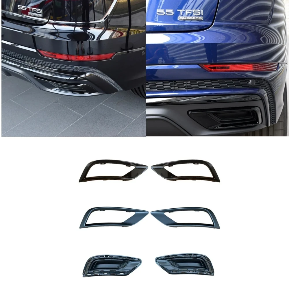 

Rear deflector exhaust decorative cover For Audi Q8 2019 2020 2021 2022 2023