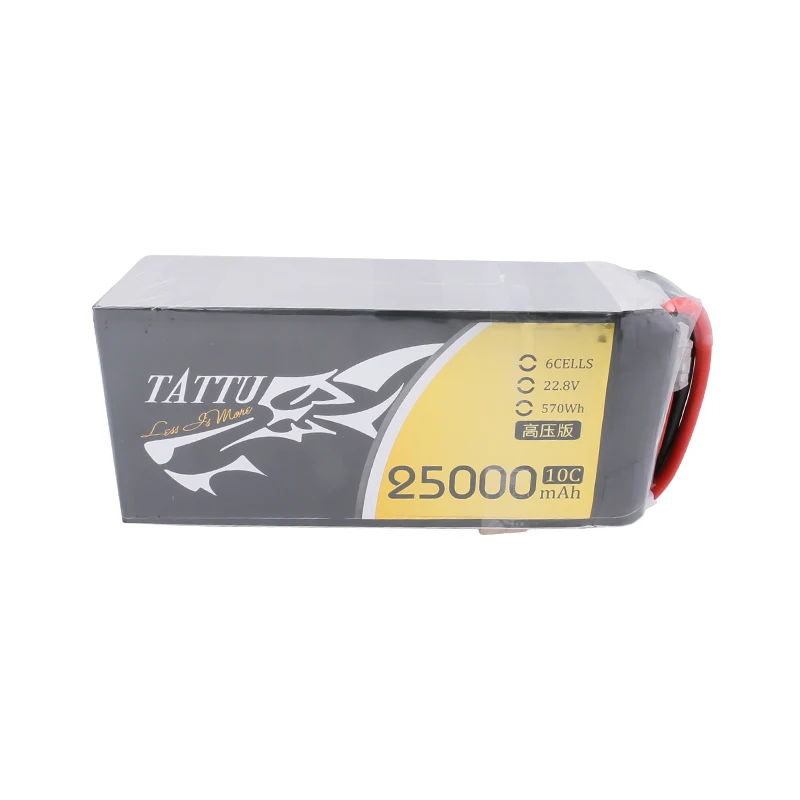 NEW TATTU 22.8V 25000mAh 10C LiPo Battery For RC Helicopter Quadcopter FPV Racing Drone Parts With XT90S Plug