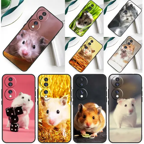 Cute Adorable Hamster Case For Honor 200 Pro 50 70 90 X9a X8a X8 X9 X8b X9c X9b Honor Magic 7 Lite 5 6 Pro Cover