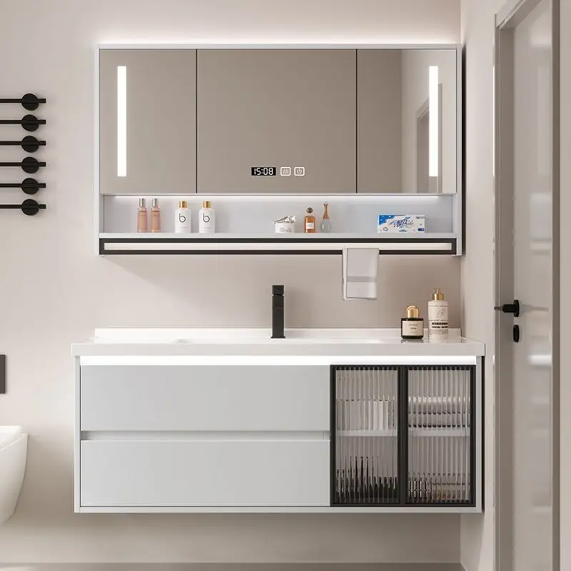 Wall-mounted , bathroom , simple bathroom cabinet combination, ceramic
