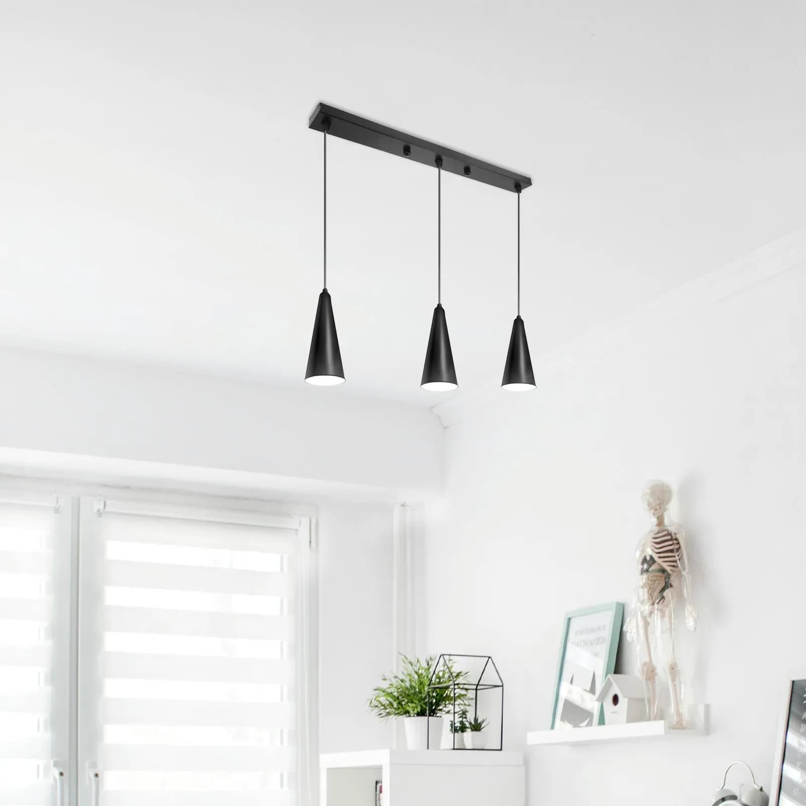 

Iron Long Strip Ceiling Light Base Mounting Plate for Pendant Lights Modern Minimalist Canopy Cover Plate Decorative Fixture