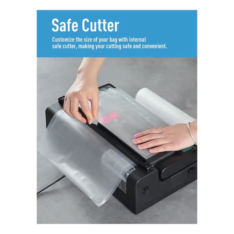 [NEWA08R】 Vacuum Sealer Machine MAGIC SEAL MS300 Automatic Manual Mode For Food Packaging Sealer Mylar Bags Sealing Machine UK P - view 4