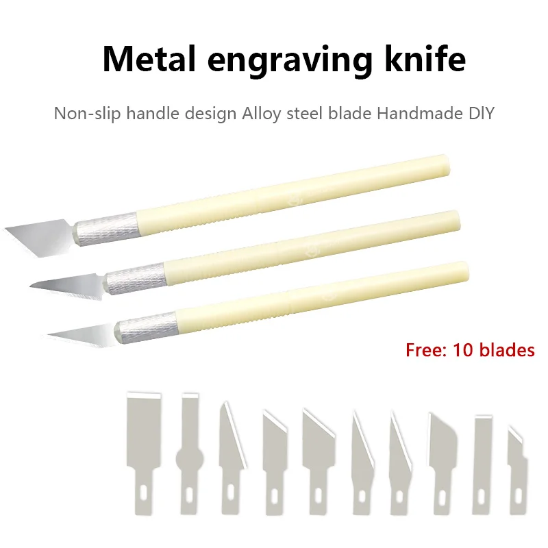 3D Printer Parts Model Hand Knife Carving Knife Grinding Aluminum Alloy Tool Filament Hand Trimming Knife Scraper DIY Kit