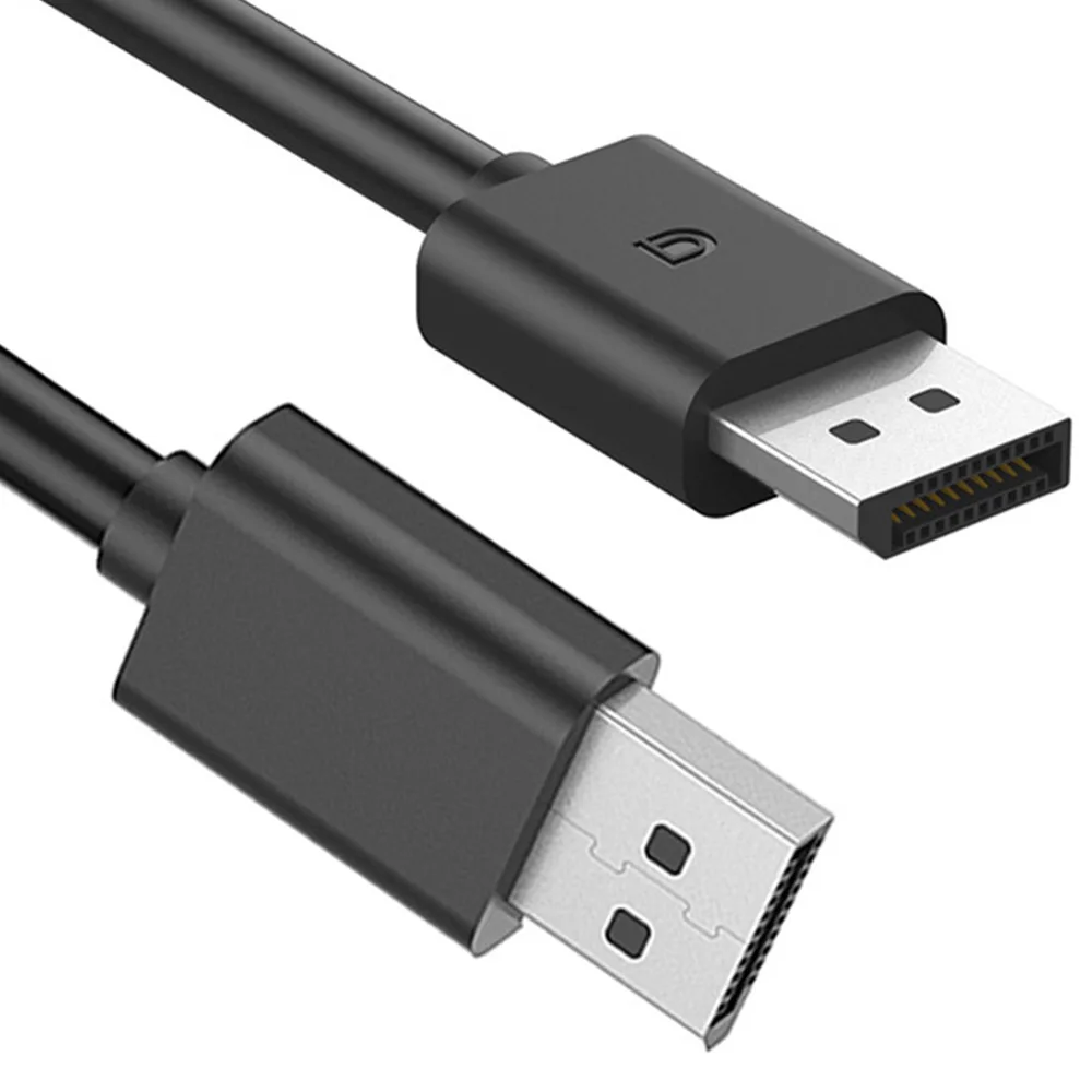 Кабель для разъема DisplayPort-DisplayPort 1,5 м, DP-DP штекер-штекер, позолоченный шнур, совместимый с Lenovo, Dell, HP, ASUS