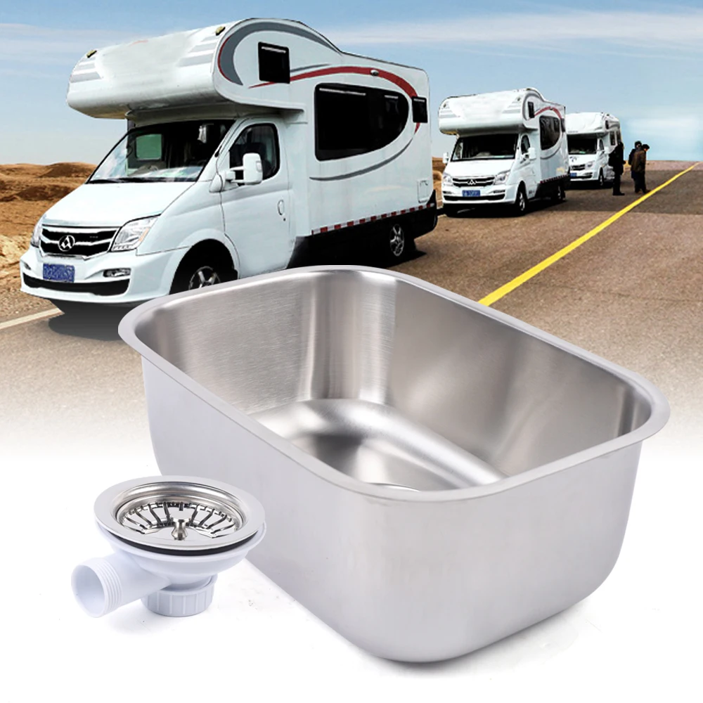 

Stainless Steel RV sink RV Hand Wash Basin Sink RV Caravan Camper Kitchen Hand Wash Basin