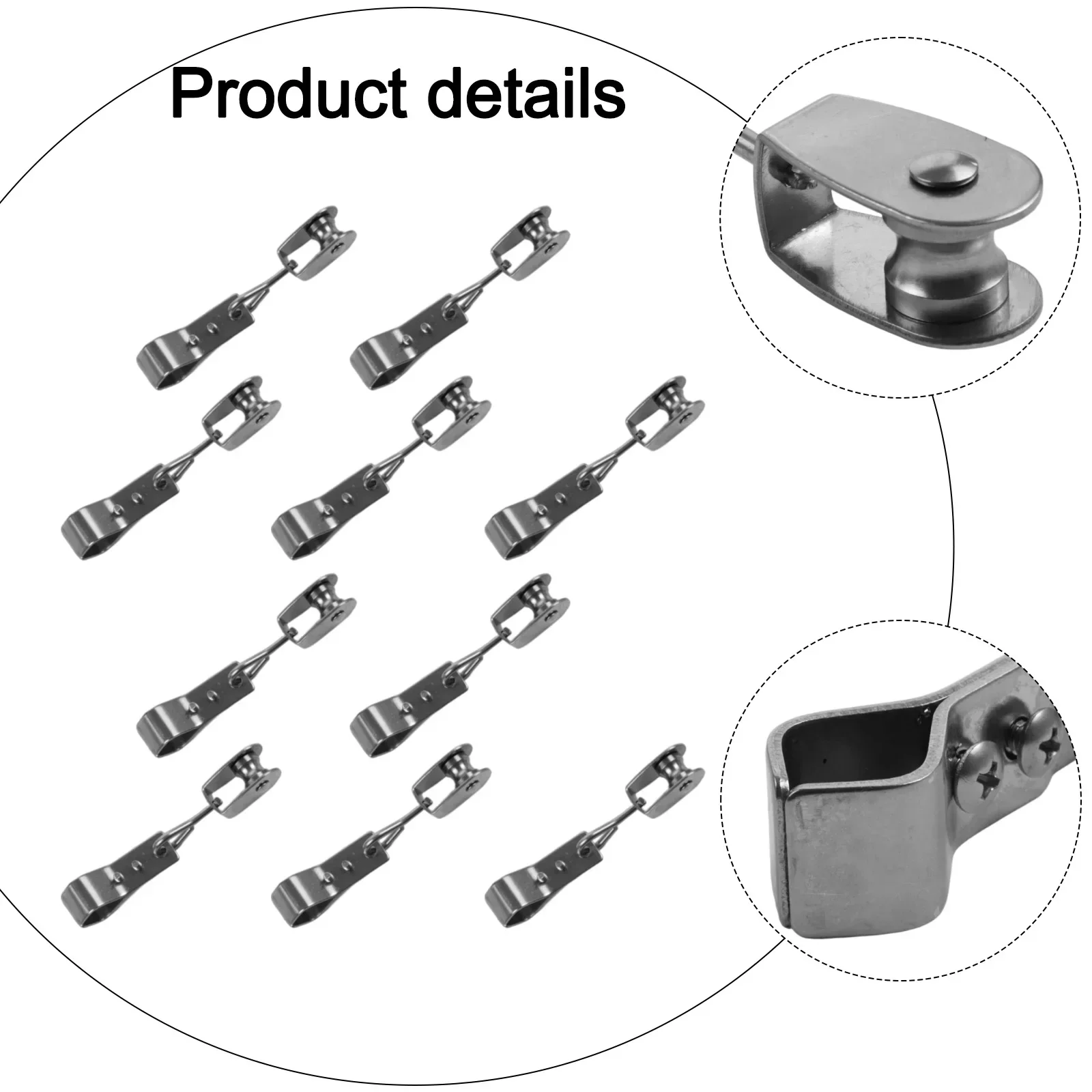 Installation Clamps Nylon Steel Pulley Stainless Steel Pulley Compatible With 4mm Wire Easy Setup For 15mm To 25mm Pipe