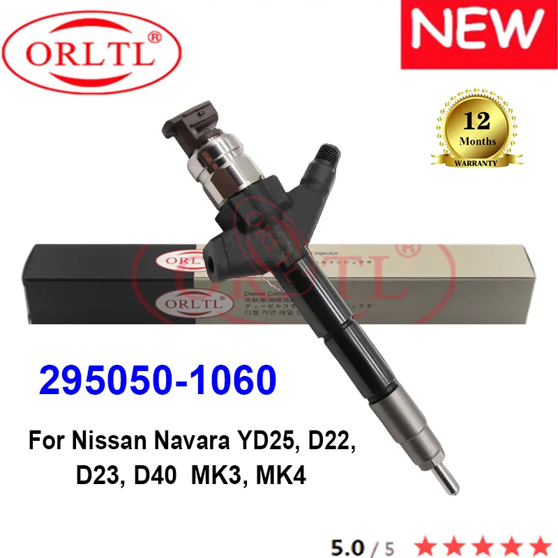 ORLTL 295050-1060 Genuine Fuel Injector 2950501060 295050 1060 for Nissan Navara YD25, D22, D23, D40  MK3, MK4