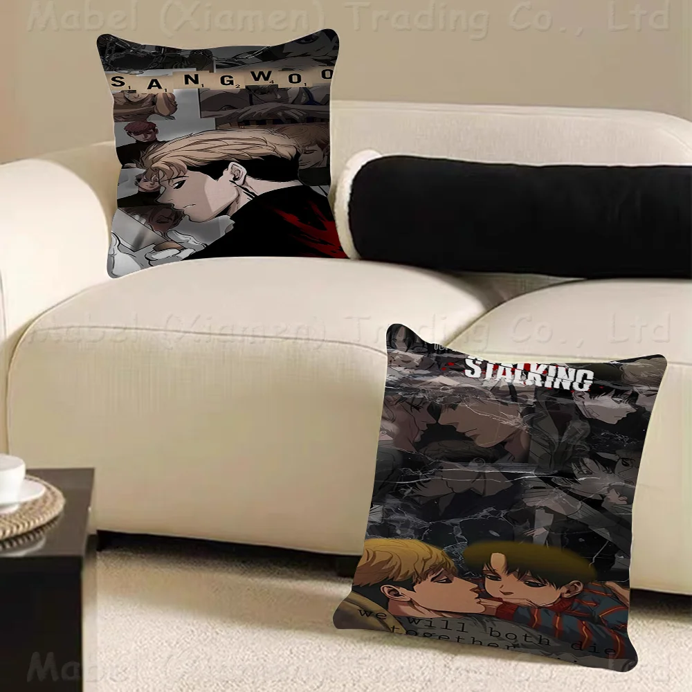Funda de almohada Comics K-Killing-S-Stalking, funda de cojín para sofá, decoración de la habitación del hogar, regalo para niños