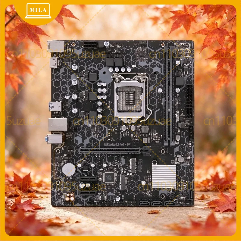 Used Desktop Motherboard B560M-P LGA1200 Socket DDR4 for 10th 11th Gen Core CPU Mainboard Replacement