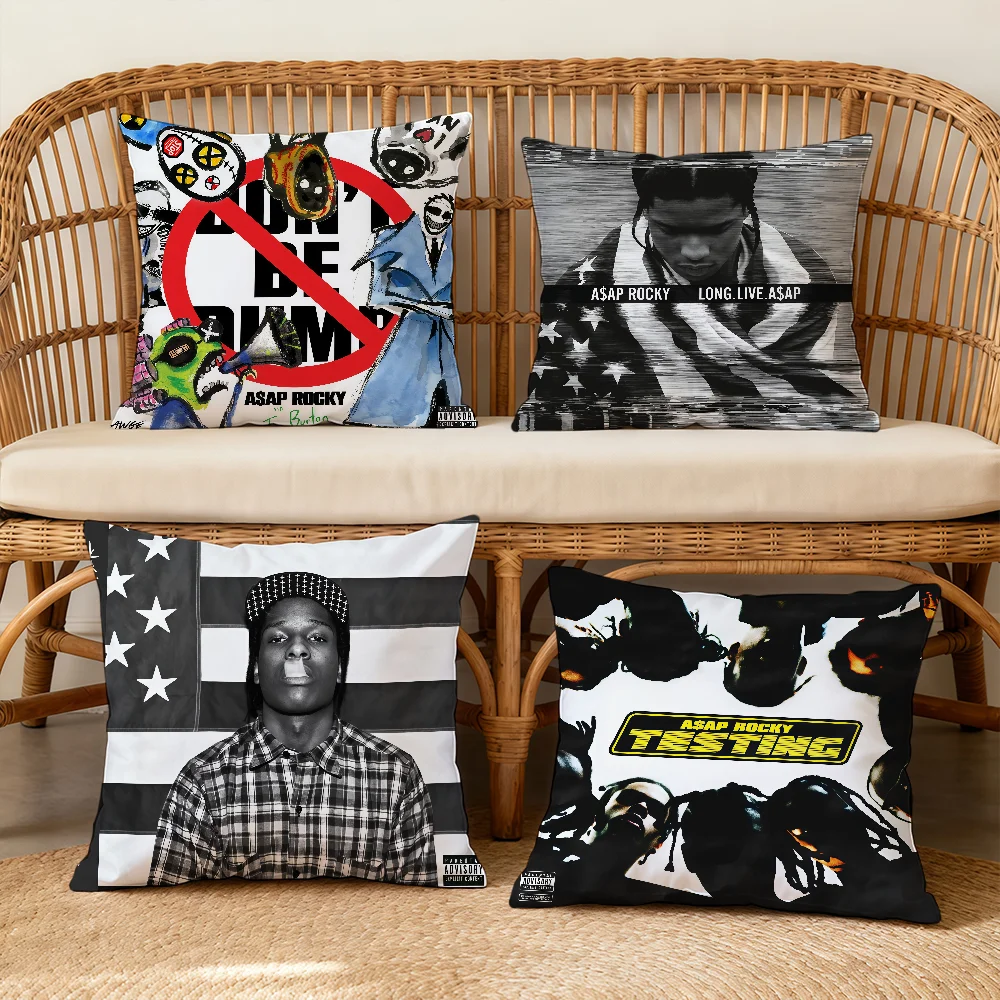 SINGER A-AsapS R-RockyS Cushion Cover Square Decorative Throw Pillow Case Sofa Bed Living Room Anniversary Gifts