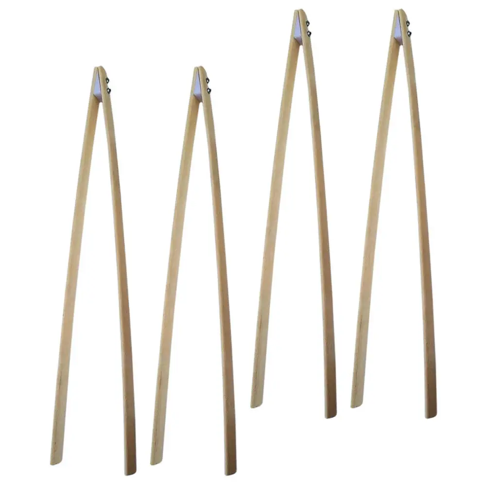 Eco-Friendly Bamboo Trash Picker Grabber Tool – 4pcs Litter Collector for High Shelves, Rubbish & Garbage Collection