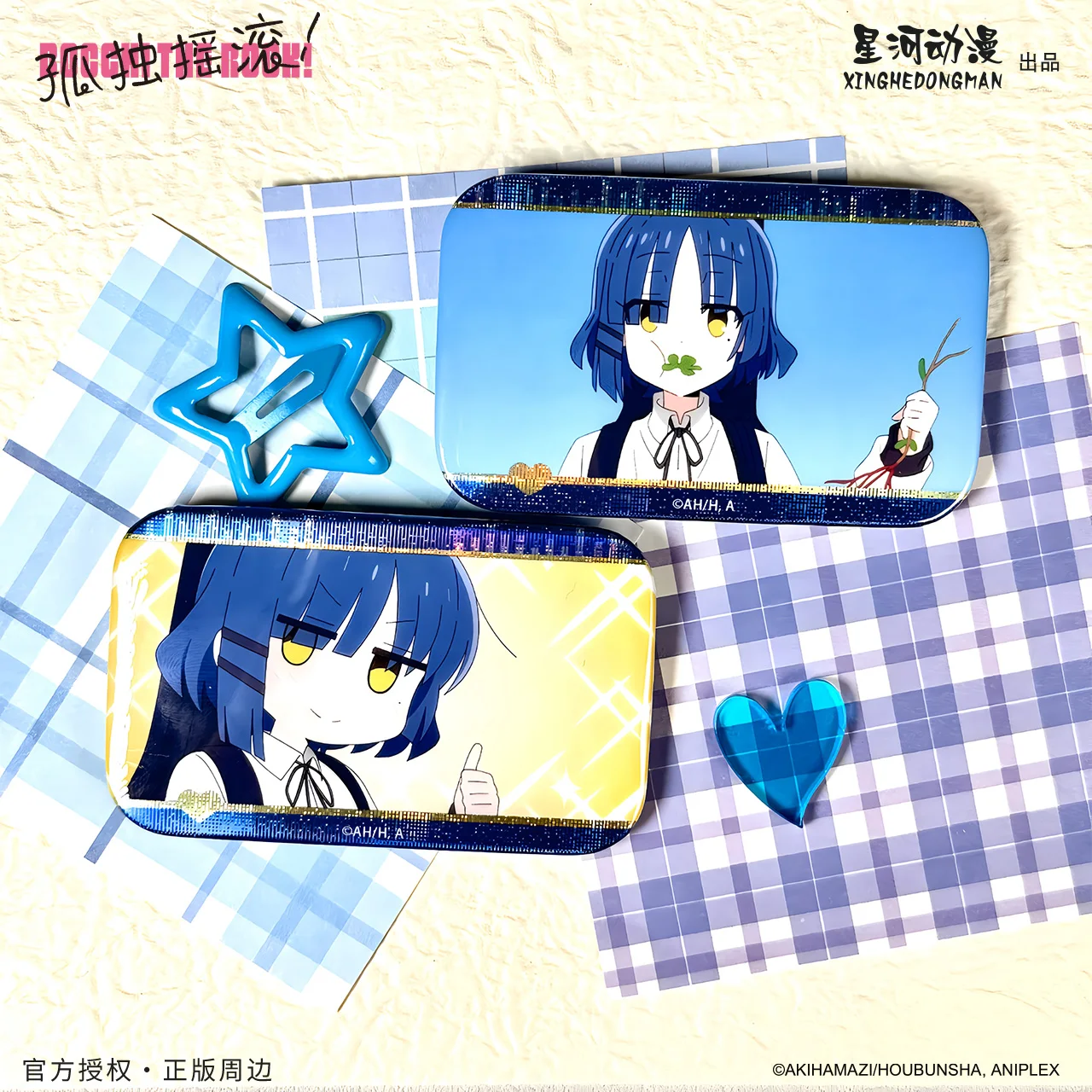 BOCCHI THE ROCK! Gotoh Hitori Ijichi Nijika Yamada Ryo Kita Ikuyo Art of Faces Series Authorization Refrigerator Magne 10pcs/set 3