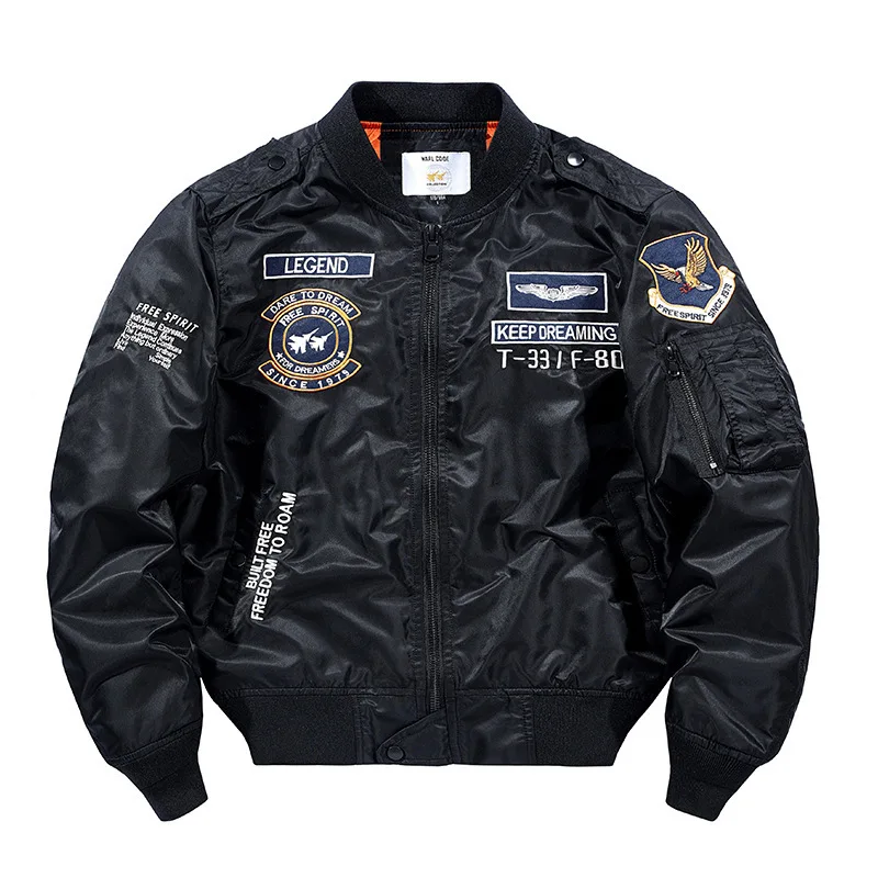 Military Tactical Male Army MA-1 Flight Bomber Jacket Baseball Varsity College Pilot Air Force Waterproof Winter Coat For Men