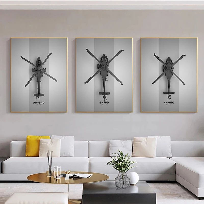 Minimalist Aircraft Design Poster F16 Fighting Falcon Sukhoi Su 27 Canvas Painting Wall Art for Living Room Home Decoration
