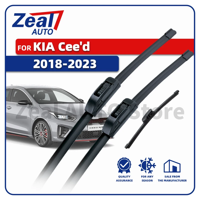 LHD Vorne Hinten Wischer Klingen Für KIA Cee'd Ceed MK3 CD 2018-2023 2019 2020 2021 2022 3x Windschutzscheibe 26 "16" 12" Bürsten Zubehör