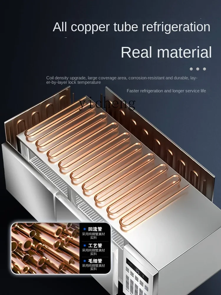 Meja Pendingin Komersial Freezer Horizontal Lemari Pendingin Freezer