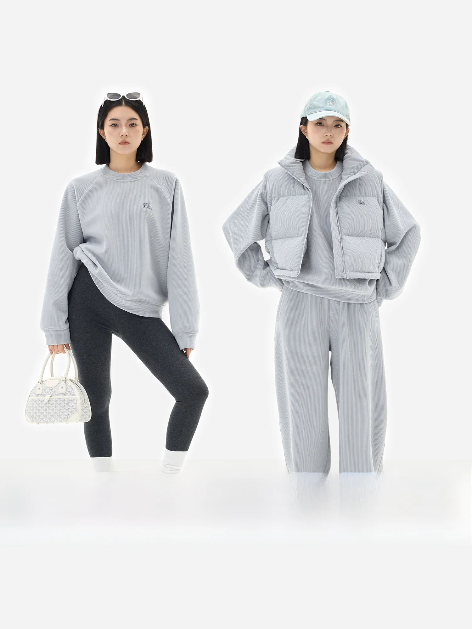 

Комплект из трех предметов eGuYue: Женский модный шикарный жилет, свитшот и спортивные брюки с эффектом ацетата, зимняя коллекция