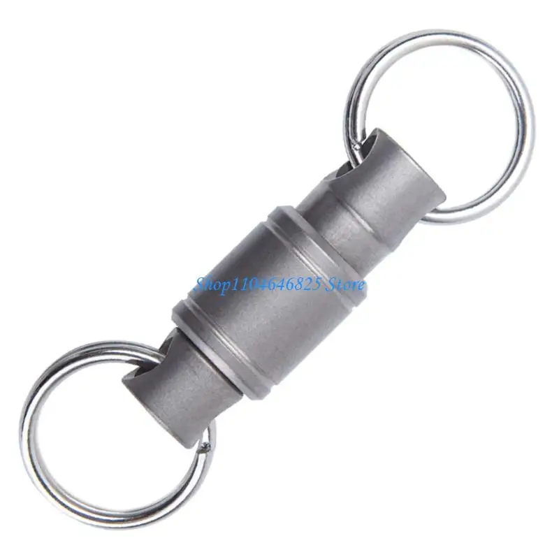 Titaniums Keychain Double Side Carabiner Clip Smooth Surfaces Pull Apart Detachable Keychain For Key Management
