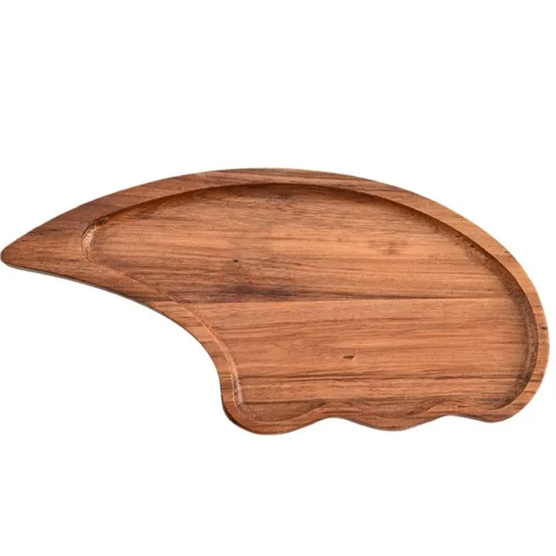 A19F-Serving Trays Wooden For Food Cheese Platter Decorative For-For Lunch Dinner Home Room Entryway Kitchen BBQ