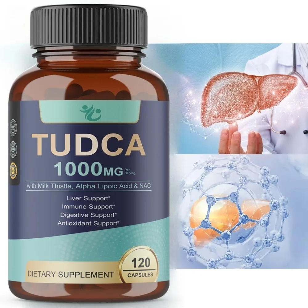 TUDCA + Milk Thistle Supplement - Helps Maintain Liver & Gallbladder Health, Promotes Metabolism, and Improves Cleansing Ability