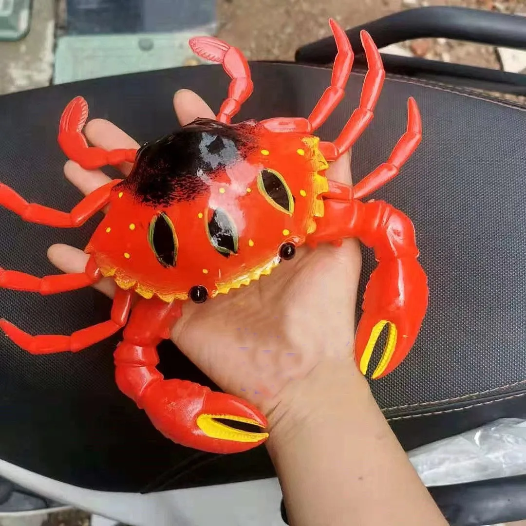 Giant Lobster Crab Fridge Magnet Soft PVC Simulated Animals Refrigerator Magnetic Stickers Kids Toys Home Kitchen Decoration