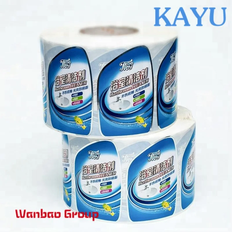 Product Fles Label Afdrukken Custom Zelfklevende Sticker Rol Waterdichte Vinyl Stickers