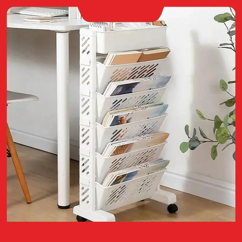 

Стеллажи для хранения Книжные полки Передвижные многослойные полки Настольные корзины для хранения