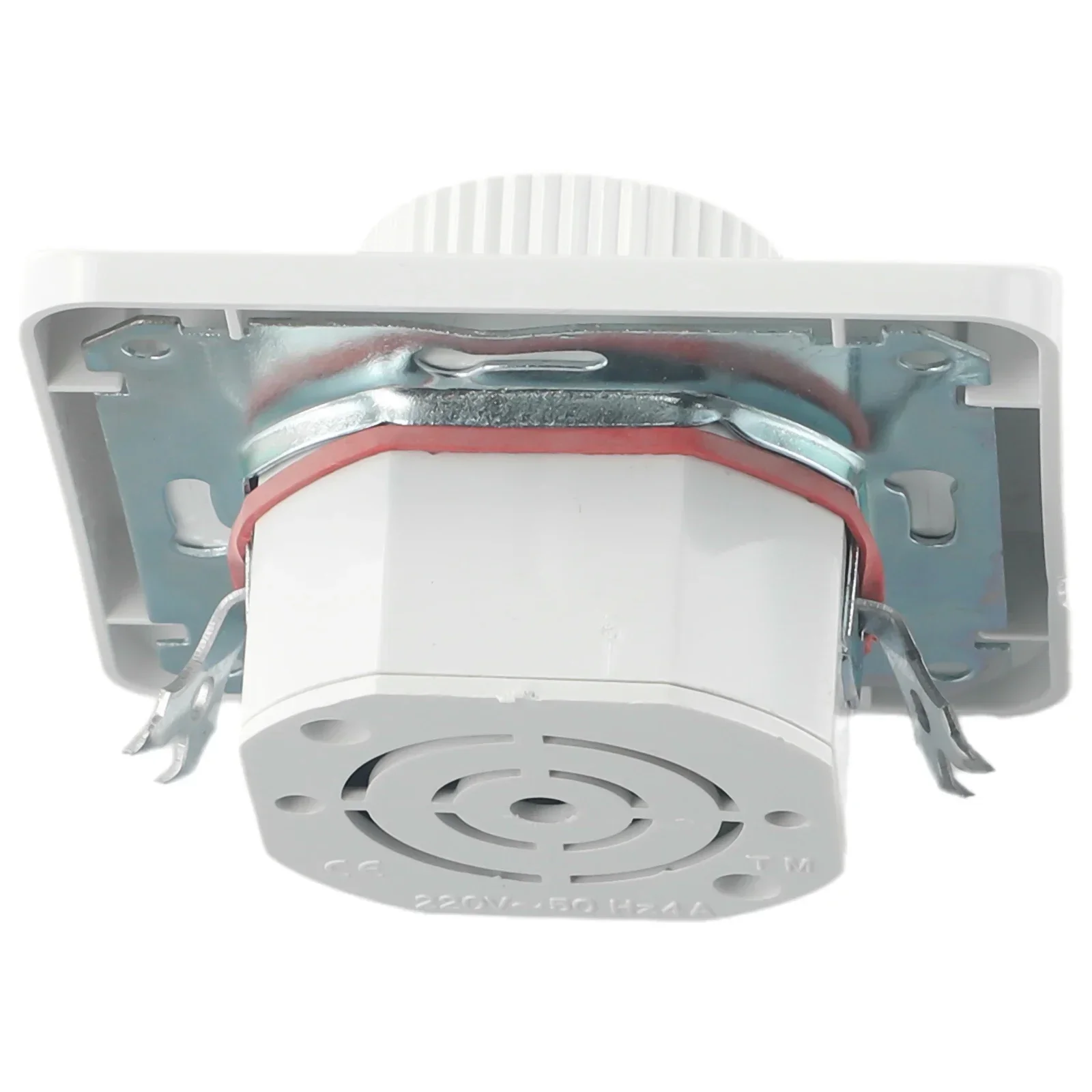 Switch Rotary Dimmer White 4 To 300W Trailing Edge ABS AC 200V-250V European Standard For Conventional Lamps Led