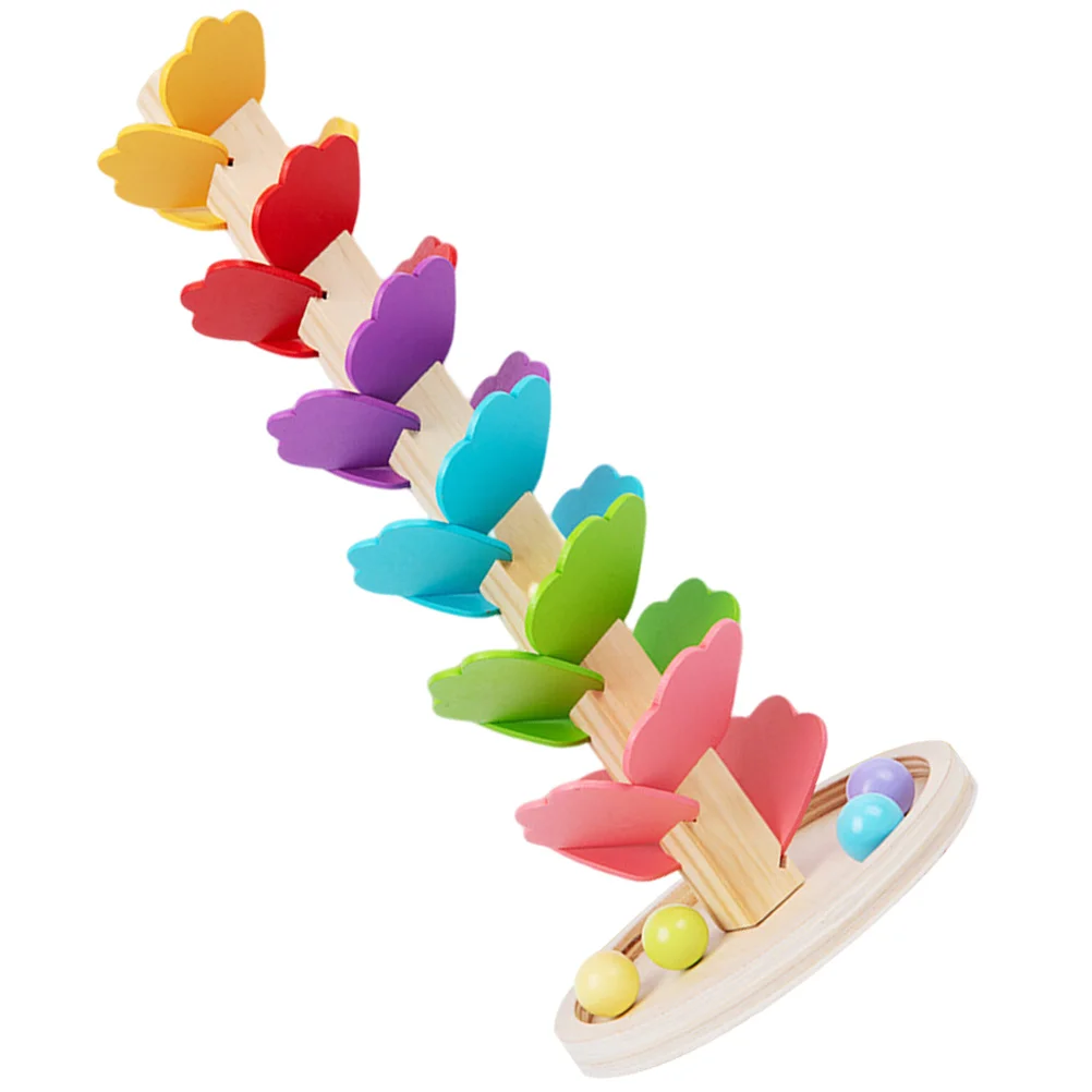 Arcobaleno albero musicale giocattolo in legno marmo corsa per bambini dai 3 ai 8 anni compatto leggero portatile decorativo educativo Montessori