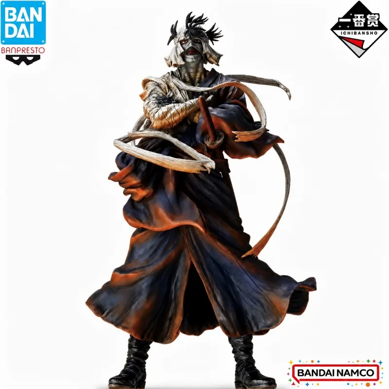 En Stock, Figura de Acción Original de Bandai Ichiban Kuji Rurouni Kenshin Shishio Makoto, Muñeco Nuevo en Caja, Personajes de Anime