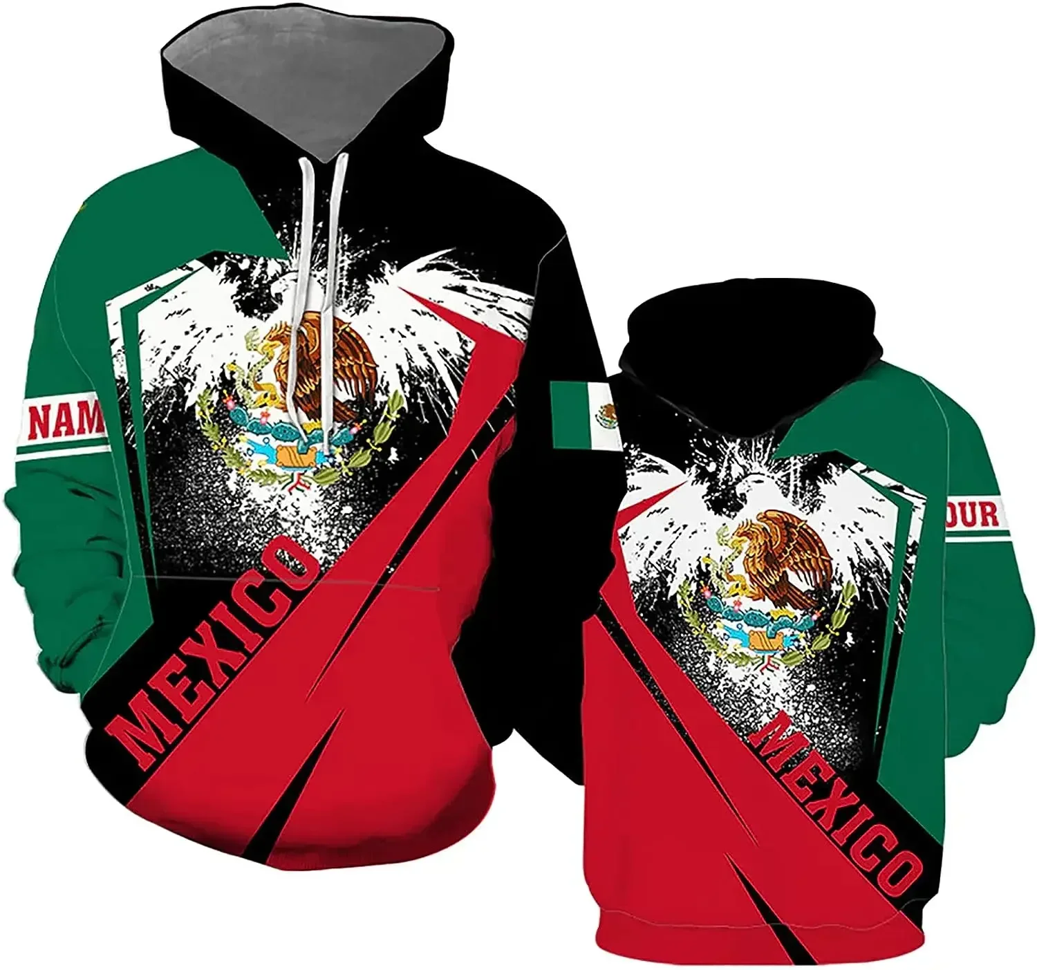 

Mexico Hoodie For Men & Women Flag 3D Hoodie,Mexico Flag Sweatshirt,Flag Patriot Hoodie,Custom Name All Over Print Hoodie