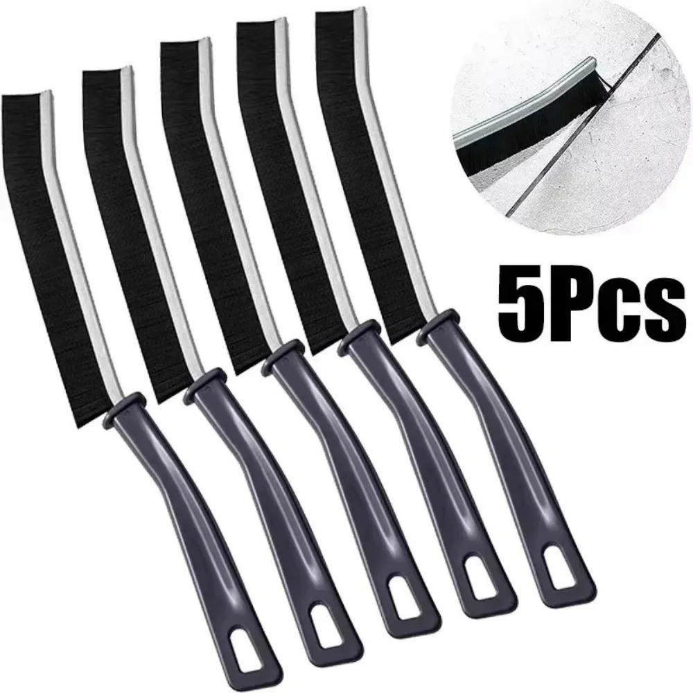 Bathroom Kitchen Gap Cleaning Brush Durable Grout Hard Bristle Long Handle Cleaner Brush for Tile Gaps Window Frames Door Track