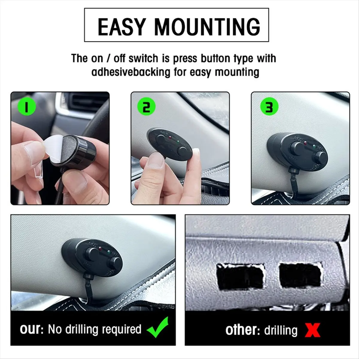 Compatible Car Work Light Switch Light Bar Motorcycle Power Wiring Harness for Car Boat Truck 480W Cable Relay Wire