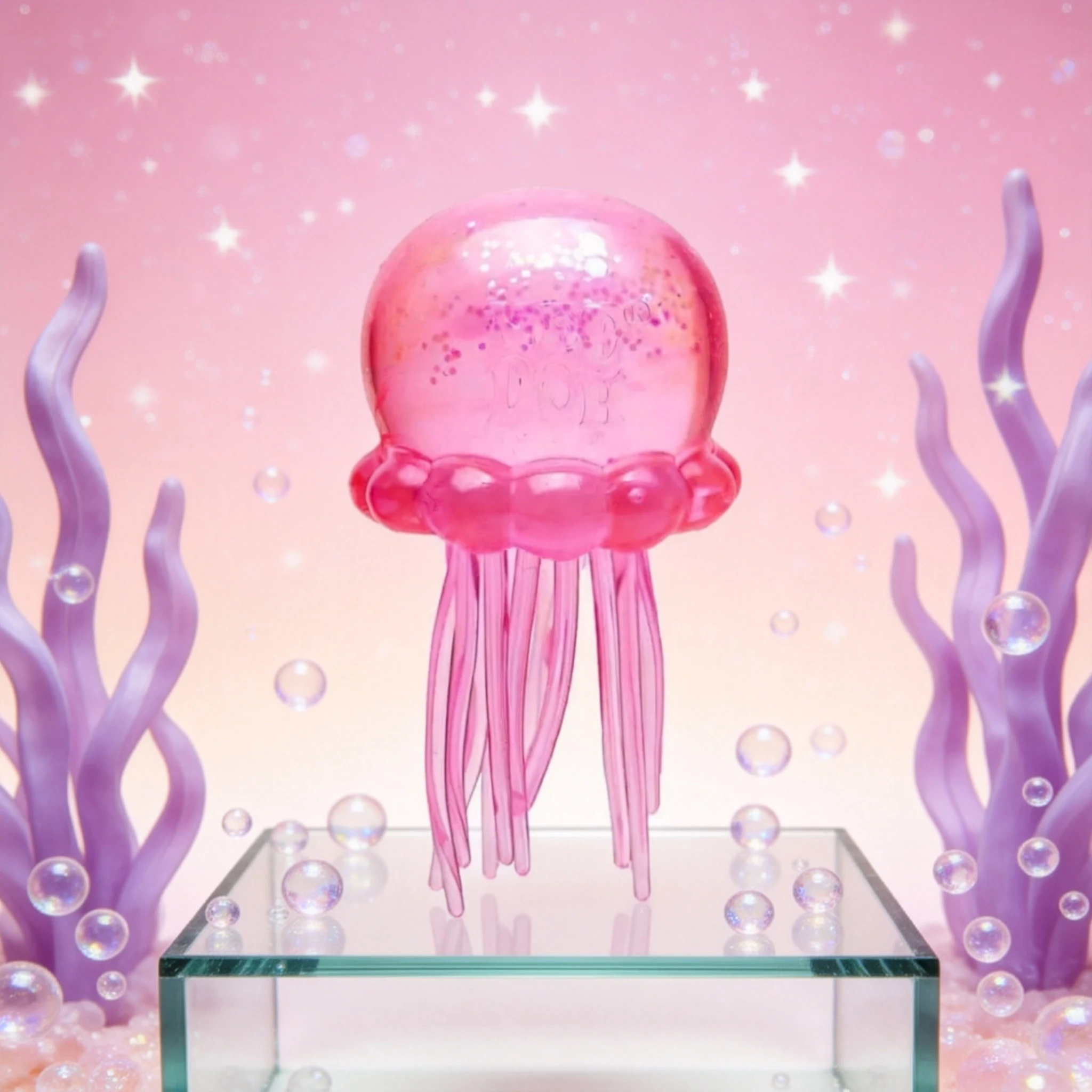 

Ocean Sparkling Octopus Stress Relieving Toy Transparent Soft Rubber Stretchable Cute Toy Release Pressure Small Ornament