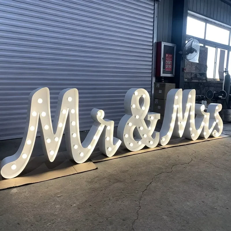 Customizable Light Up Letters, LED Marquee Alphabet Lights for Wedding, Birthday, Engagement Party Decoration