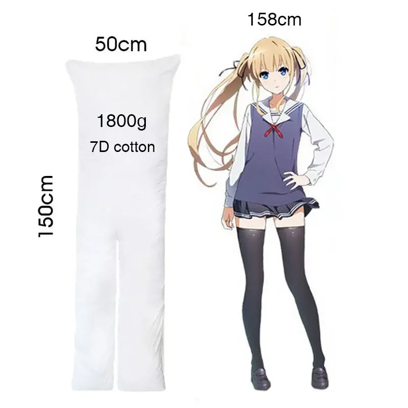 Imagem -05 - Anime Algodão Travesseiro de Enchimento Yosugano Sora Dakimakura Dividir Pernas Waifu Abraçando Almofadas Onahole