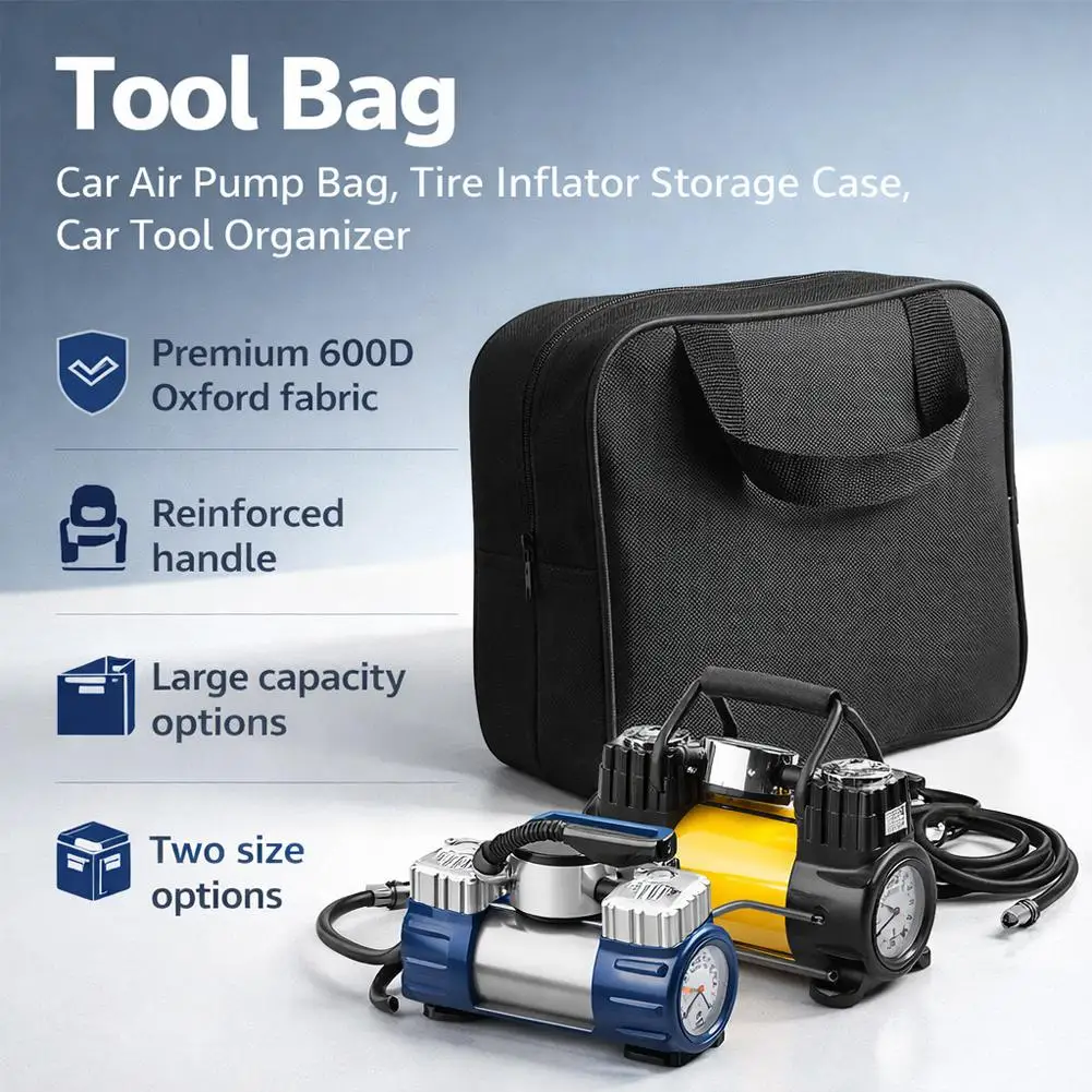 Tool Bag Power Tool Handbag Car Air Pump Travel Oxford Cloth Suitcase Electrician Hardware Portable Thickening Repair Bag