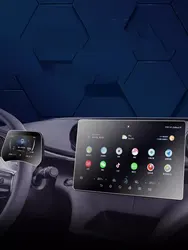 BYD 돌고래 2022 2023, 12.8 인치 GPS 내비게이션 및 계기 LCD 화면, 강화 유리 보호 필름, 자동차 인테리어 스티커