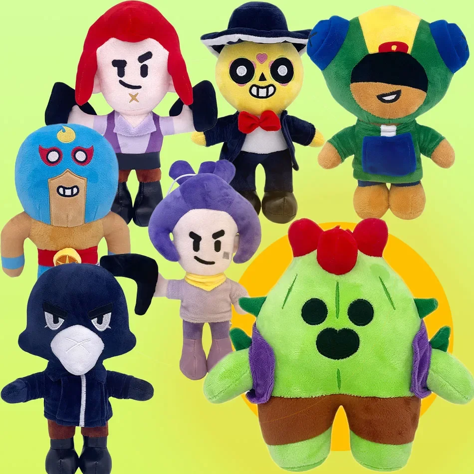 

7 шт. плюшевые шипы Shelly Clot Leon Poco Stars плюшевые игрушки подушки куклы игровые персонажи для детей подарки на день рождения