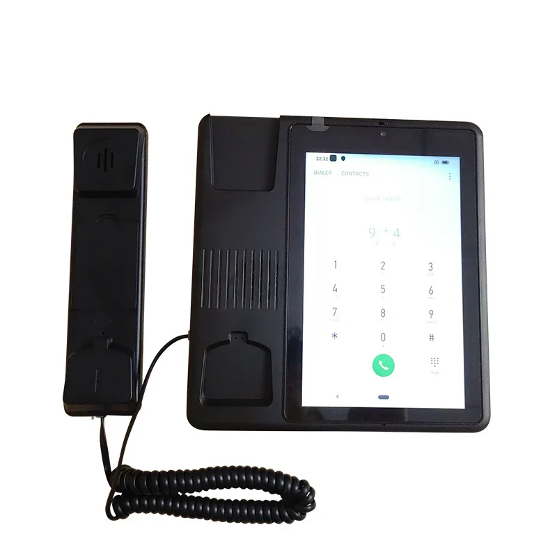 Smart Landline Telephone Phone For ANDROID 9, 8'' Large Screen, Pluggable Card, WIFI Connection, Support Video Talk, 3G+32G